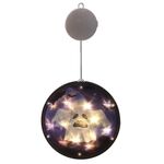 2 pezzi Halloween Star String Light Show Window Decorazione horror Lampada a sospensione a LED a batteria (Ghost)