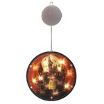2 pezzi Halloween Star String Light Show Window Decorazione horror Lampada a sospensione a LED alimentata a batteria (Castello)