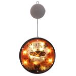 2 PCS Halloween Star String Light Show Window Decorazione horror Lampada a sospensione a LED alimentata a batteria (zucche)