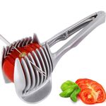 Affettatrice per pomodori al limone in lega di alluminio, affettatrice per uova, utensile per tagliare la frutta
