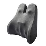 Cuscino di supporto lombare del seggiolino auto Cuscino lombare da ufficio in memory foam, dimensioni: fasciatura (grigio scuro)