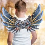 Halloween Carnival Dress Up Adult Children Mechanical Punk Decorative Wings, Size: Child