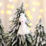 5 pezzi Ornamenti natalizi Albero di Natale Piccolo ciondolo Ornamenti per finestre camino (pupazzo di neve)