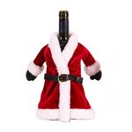 2 pezzi Copri bottiglia di vino rosso natalizio Decorazione bottiglia di vino Borsa per vino creativa (vestito)