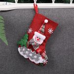 Decorazioni natalizie Borsa regalo media per calze di Natale (pupazzo di neve)