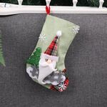 Decorazioni natalizie Borsa regalo media per calze di Natale (Vecchio verde)