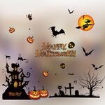 5 PCS Prodotti per la decorazione di Halloween Adesivi per finestre Centri commerciali Hotel Adesivi elettrostatici a colori di Halloween, consegna in stile casuale