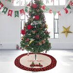 Forniture per decorazioni natalizie Gonna per albero di Natale in lino Gonna per albero di Natale per auto