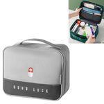 Borsa portaoggetti portatile famiglia con scatola multifunzionale addensata di grande capacità (grigia)
