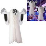 6 PCS Decorazione atmosfera di Halloween Ciondolo fantasma Ciondolo fantasma per esterni per interni Festival fantasma Dress Up, Dimensioni: piccolo (bianco)