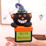 Decorazione per l'asilo del centro commerciale, confezione regalo in barattolo di caramelle di Halloween, stile: scatola quadrata (Nigga)
