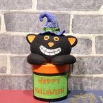 Decorazione per l'asilo del centro commerciale, confezione regalo in barattolo di caramelle di Halloween, stile: scatola rotonda (Nigga)