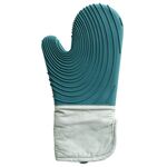 Guanti in silicone addensato Guanto isolante antiscottatura per forno a microonde domestico (blu lago)