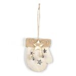 4 pezzi ciondolo albero di natale in legno ciondolo ciondolo decorazione scena natalizia (guanti)