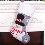 Decorazioni natalizie Pendente per borsa regalo con calza natalizia in feltro grande (pupazzo di neve)