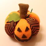3 pezzi Bambole di zucca non tessute di Halloween Ornamenti per decorazioni Halloween Bar Puntelli per decorazioni per feste, specifica: piccola zucca