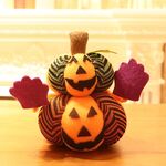 3 PCS Halloween Bambole di zucca non tessute Ornamenti decorativi Halloween Bar Party Venue Decorazione puntelli, Specifica: Doppia zucca