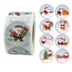 2 pezzi Autoadesivo di Natale Santa Claus Decorazione vacanze Etichetta per adesivo, dimensioni: 3.8 cm / 1.5inch (K-11-38)