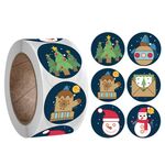 3 Pz Roll Sticker Adesivo di Natale Decorazione regalo Decorazione regalo Etichetta del regalo Autoadesivo, Dimensioni: 2.5 cm / 1 pollice (K-27-25)