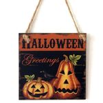 2 PCS Halloween Ghost Festival Artigianato in legno Elenco decorazione regalo Hanging Board (JM00713)