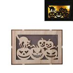 Ornamenti tridimensionali delle luci della casa stregata della zucca di Halloween della strega di Halloween (JM01499)