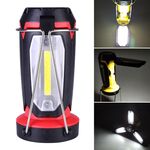 Lampada da campeggio ricaricabile USB multifunzionale Lampada da esterno Tenda portatile Torcia Lampada da tavolo (rossa)