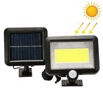 Lampada da parete solare COB Luce da giardino separata per induzione del corpo umano Illuminazione esterna impermeabile Lampione stradale