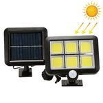 Applique da parete solare Luce da giardino a induzione separata per il corpo umano a sei griglie Illuminazione esterna impermeabile Illuminazione stradale