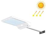 3,8 W 48 LED bicolori Edizione telecomando Sensore di luce solare da esterno impermeabile da parete Lampione da giardino con palo, flusso luminoso: 450 lm (bianco)