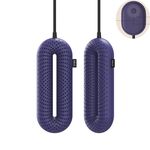 SOTHING 220V Asciugatrici per scarpe Deodorizzazione Sterilizzazione Asciugatura rapida Asciugatrice Riscaldatore per scarpe invernali, spina CN, Stile: timer di controllo cablato (blu)