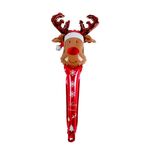 20 pz 24 pollici di Natale gonfiabile bastone bastone canna caramella elk testa palmare palmare in alluminio materiale pellicola decorazione palloncino (testa di cervo)