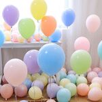 2 pezzi Macaron Balloon Balloon Wedding Decoration Romantic Decorazione Scene Layout Festa di compleanno Candy Color Balloon Decorazione (100 colori misti macaron)