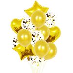 2 PCS 18 pollici in alluminio perla paillettes set palloncino decorazione della festa decorazione festiva (dorata)
