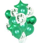 2 PCS 18 pollici in alluminio perla paillettes paillettes set decorazione festa decorazione vacanze (verde)