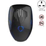 DC-9015 Mouse elettronico multifunzione a risparmio energetico a frequenza variabile per uso domestico e repellente per zanzare, Stile: spina UK (nero)