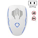DC-9015 Mouse elettronico a ultrasuoni multifunzione a risparmio energetico per uso domestico e repellente per zanzare, Stile: spina americana (bianco)