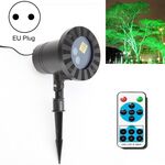 Lampada da giardino con decorazione da giardino con luce laser da esterno impermeabile da 30 W, luce verde + luce rossa (spina UK)