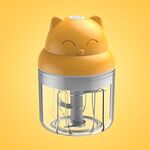Macchina per aglio con ricarica USB senza fili Macchina per integratori alimentari per bambini, Stile: 250 ml Carne macinata a potenza aumentata (giallo)