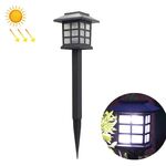4 PCS Lampada da giardino solare da esterno per esterni Luce da giardino a LED per uso domestico (luce bianca)