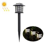 4 PCS Lampada da giardino solare da esterno per esterni Luce da giardino a LED per uso domestico (luce calda)