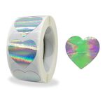 3 pezzi laser argento arcobaleno vacanze GRAZIE GRAZIE Etichetta decorazione commerciale adesivi fatti a mano, dimensioni: 2.5 cm / 1 pollice (H-16)