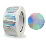 3 pezzi laser argento arcobaleno vacanze GRAZIE GRAZIE Etichetta decorazione commerciale adesivi fatti a mano, dimensioni: 2.5 cm / 1 pollice (H-17)