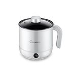 Fornello elettrico multifunzione Mini dormitorio per studenti che cucinano riso per friggere pentola antiaderente, spina americana da 110 V, colore: bianco pentola manuale singola (1,7 l)