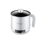 Fornello elettrico multifunzione Mini dormitorio per studenti che cucinano riso per friggere pentola antiaderente, spina americana da 110 V, colore: bianco pentola singola intelligente (1,7 l)