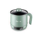 Fornello elettrico multifunzione Mini dormitorio per studenti che cucinano riso per friggere pentola antiaderente, spina americana da 110 V, colore: verde pentola singola intelligente (1,7 l)