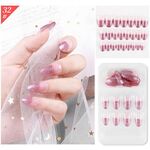 5 Set Indossare Nail Art Balletto di Natale Unghie finte Prodotto finito Chiodo di usura rimovibile (F741-32)