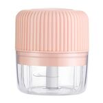 Tagliaverdure per uso domestico USB elettrico Schiaccia aglio Mini macchina da cucina Macchina per integratori alimentari per bambini, Stile: 100 ml (rosa)