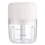 Tagliaverdure per uso domestico Schiacciaglio elettrico USB Mini macchina da cucina Macchina per integratori alimentari per bambini, Stile: 250ml (bianco)