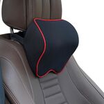 Cuscino per poggiatesta per auto Cuscino per collo Cuscino per auto Memory Foam Cuscino cervicale Forniture interne (Bordo rosso nero)