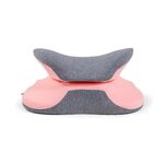 BEWALKER Cuscino per pisolino portatile multifunzionale per studenti Supporto per la vita Cuscino per pisolino pieghevole in memory foam, Dimensioni: 38x20x15cm (rosa)